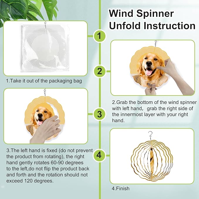 5 Pack Sublimation Wind Spinner Blanks 8 Inch,3D Wind Spinners Sublimation Blanks Products Bulk Aluminum Metal Sublimation Blank Wind Spinner for DIY Gift Indoor Outdoor Decoration