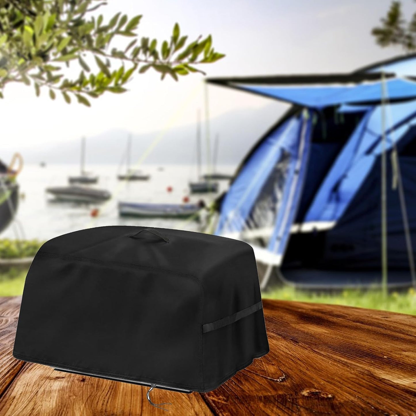 Grill Cover Fit for Weber Go-Anywhere Charcoal Grill,Waterproof Portable Charcoal Grill Cover,Outdoor Small BBQ Smoker Grill Cover (12" D x 20" W x 15" H)
