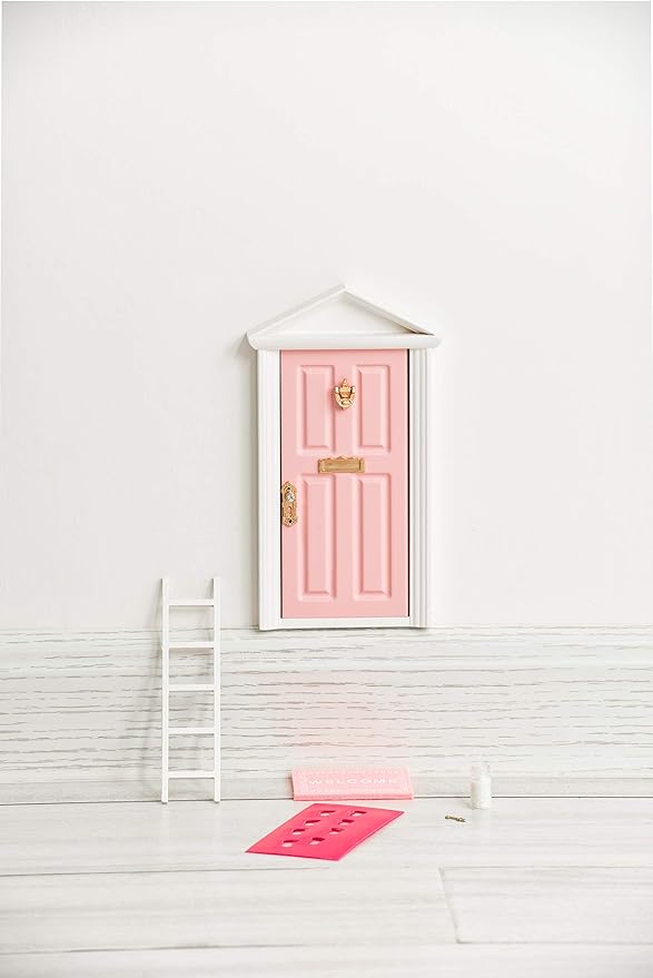 18.5cm Little Magical Fairy Door Opening with Accessories/Tooth Fairy Door for Fairy Tale Education Learning Toy Pretend Playset for Kids DIY Fairy Garden