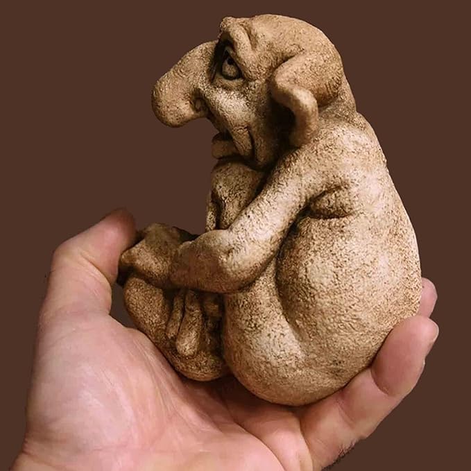 Gargoyle Sculpture Statue,Gothic Stone Decor Statue,Outdoor Patio Yard Lawn Porch Decor, Gothic Sculpture Ornament