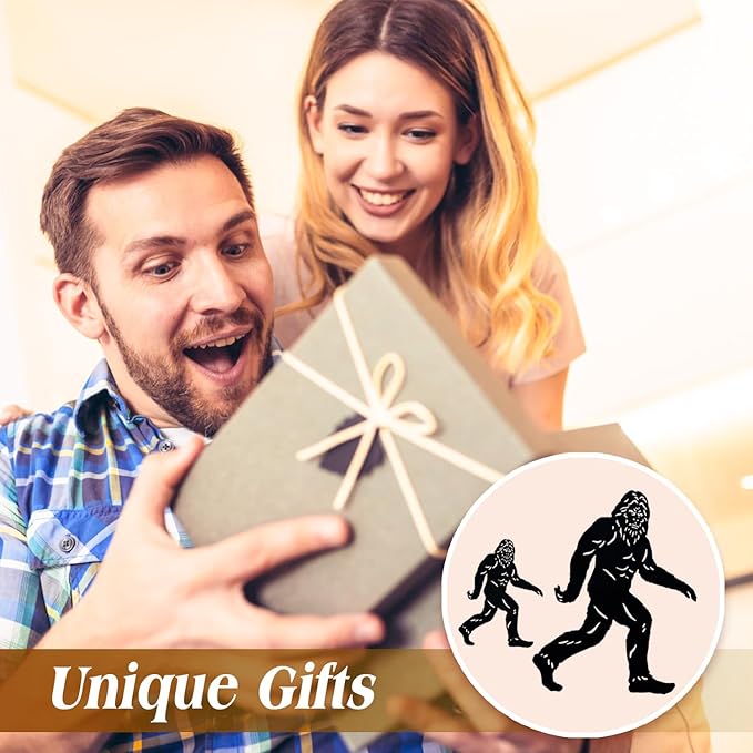 15.8 inch Bigfoot Metal Outdoor Decor Big Foot Sasquatch Gifts for Men/Women Bigfoot Silhouette Statues for Yard Art, Patio, Lawn, Forests, Garden Decor, Yard Display, Garden Decorations