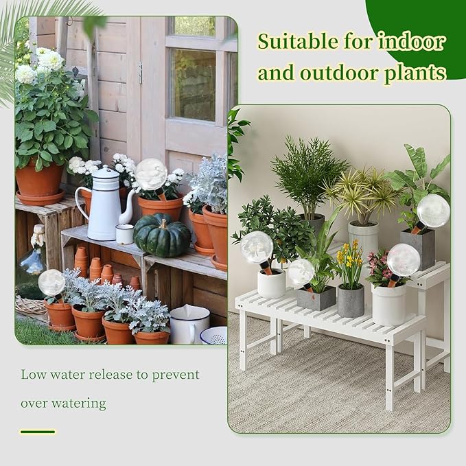 9 Pcs Self Watering Globes for Indoor & Outdoor Plants Automatic Watering Planter Insert 17.5 oz Watering Bulbs with Slow Release Control Water Dripper for Plants
