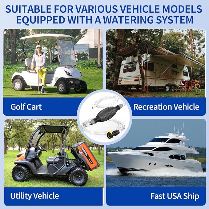 Golf Cart Water Filler for Flow Rite Pro Fill Watering System, Hand Water Pumb for Trojan HydroLink Watering System (Golf Cart Water Filler)