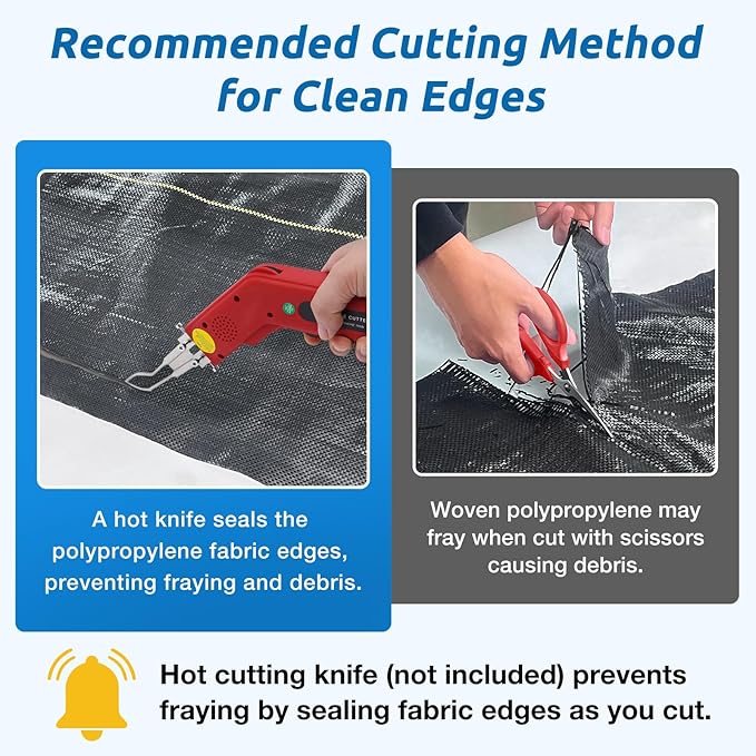 6ft x100ft Black Weed Barrier Landscape Premium Fabric-Heavy Duty Woven Ground Cloth with Superior Permeability Weed Control Convenient Design