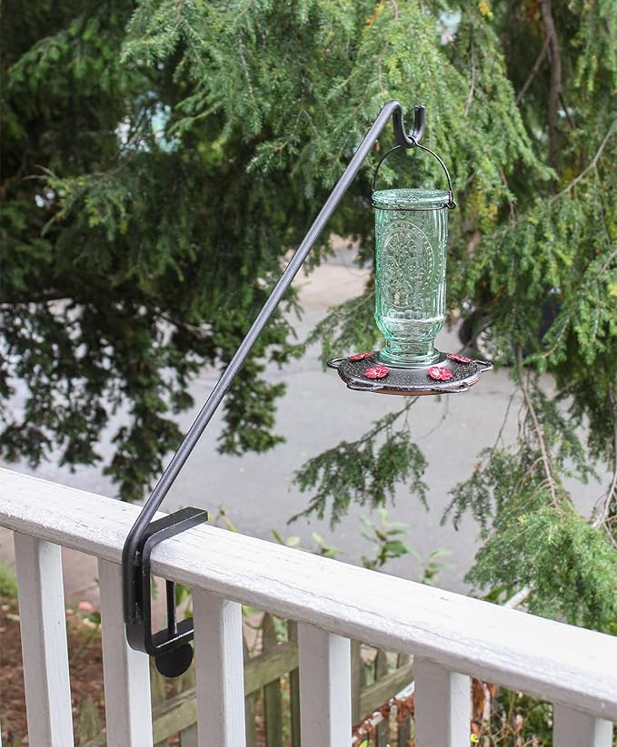 Achla Designs Deck Rail Shepherd's Pole, Angled (BGP-08), 7In