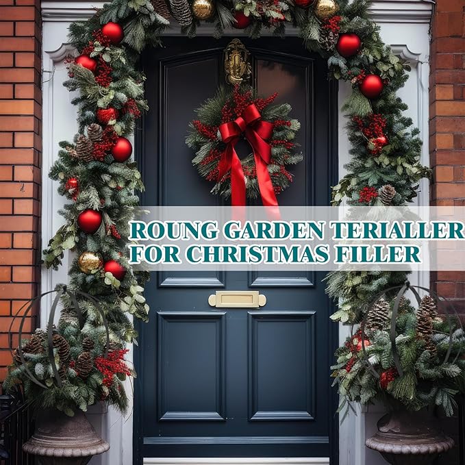 2 Pcs Large Metal Circle Trellis Garden Obelisk Sculpture Globe Trellis for Climbing Plants Outdoor Potted Round Planter Trellis Garden Decor for Patio Doorway Black 18.50 x14.96''