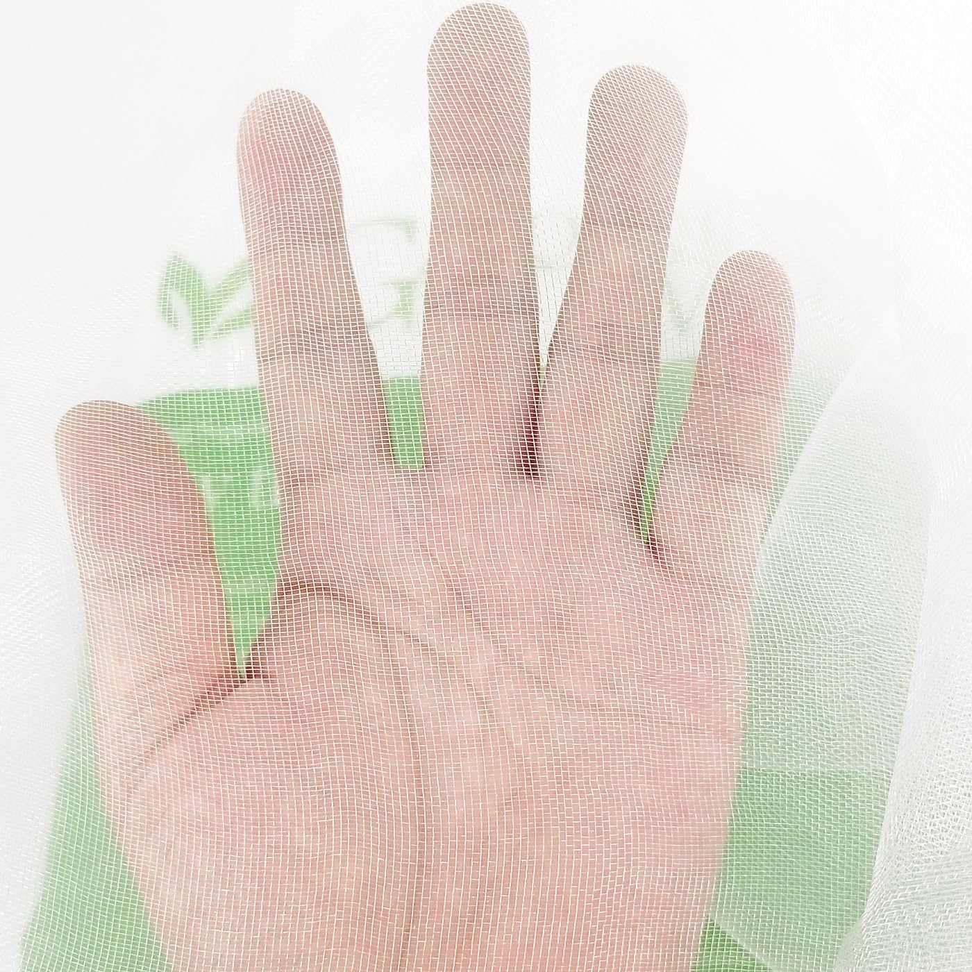 8Ft x 20Ft Mosquito Bug Insect Bird Fine Mesh Net Barrier Hunting Blind Garden Screen Netting for Protect Your Plant Fruits Flower