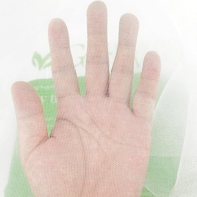 10x20Ft Mosquito Bug Insect Bird Fine Mesh Net Barrier Hunting Blind Garden Screen Netting for Protect Your Plant Fruits Flower