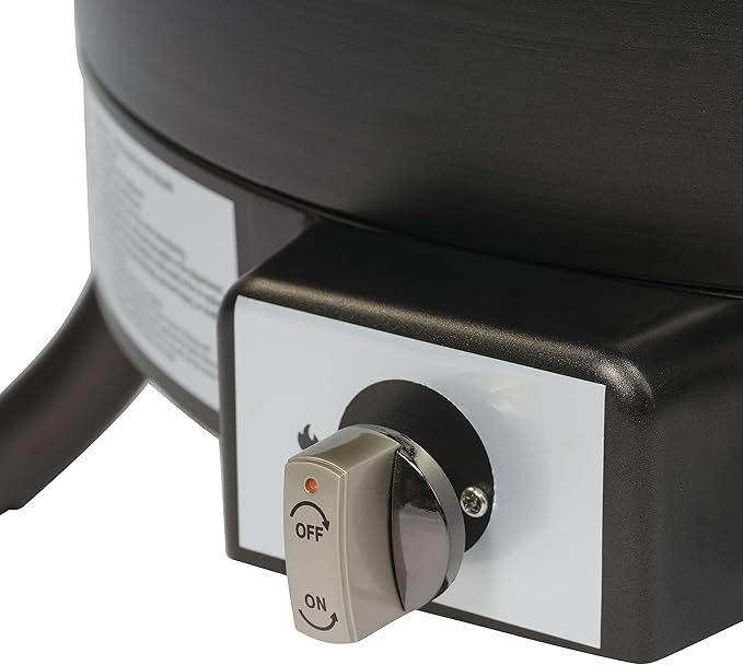 Amazon Basics Portable Propane Fire Pit, 19 inch Round Gas for Patio, 55,000 BTU Carry Strap