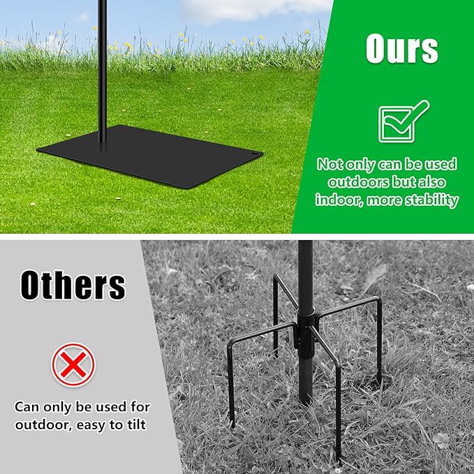 Hummingbird Feeder Stand, Adjustable 20-63 Inch Shepherds Hook for Outdoor Indoor, Bird Feeder Pole with Base & Water Weight Bag for Wind Chimes, Hanging Plants(Hummingbird Feeders Not Include)