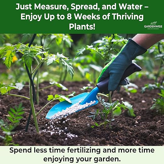 13-13-13 Slow Release Granular Fertilizer – All Purpose Plant Food 13 13 13 for Outdoor Grass, Vegetables, Roses, Flowers, Shrubs, Trees. Lawns, Gardens, Potted Plants (3 quarts)