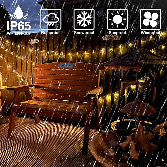 Globe String Lights 49.2 Feet 100 LED, Plug in Crystal Fairy String Lights with Remote Timer, 8 Modes Indoor Outdoor Hanging Globe Lights for Wedding Bedroom Classroom Patio Garden