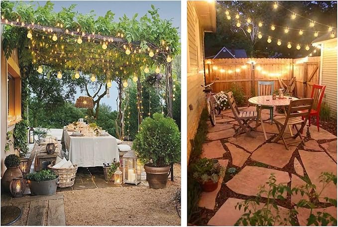 Hanging Solar Powered Warm White LED Light, Cracked Glass Ball Light, Waterproof Outdoor Christmas Decorative Lantern for Garden, Yard, Patio, Lawn (Single Color, 12)