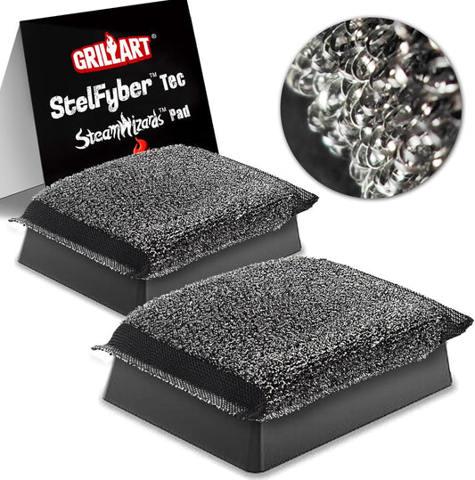 GRILLART Grill Brush Bristle Free Replacement Head - 2PCS