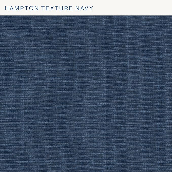 Honeycomb Outdoor Essentials Set of 2 Tufted Seat Pads, 19 x 18, Hampton Texture Navy Dining Chair Cushions for Patio Furniture