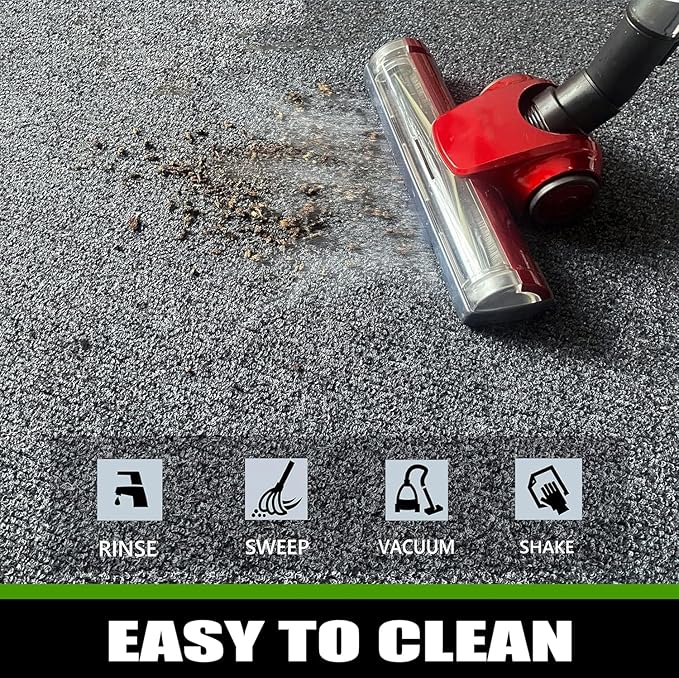 Heavy Duty Doormat, 3'x6' Indoor Outdoor Entry Rug, Commercial Entrance Mat with Rubber Border, Durable Welcome Mat, Rubber Backing Non Slip Doormat for Entryway, Large Garage Floor Mat