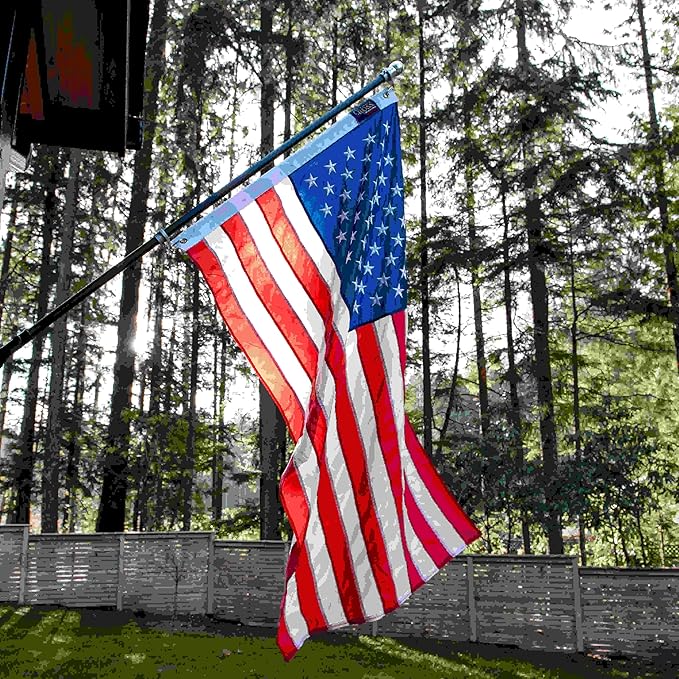 4’ x 6’ Elizabeth Ross American Flag with Embroidered Stars