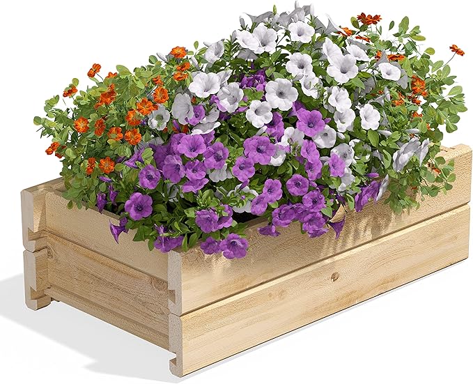 Greenes Fence Cedar Wood Planter Box, 21" x 11" x 7" - Made in USA with North American Cedar